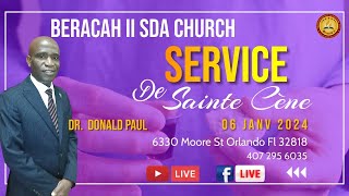 Service de Sainte Cène  Jésus Le Seigneur De La Tempête Par Dr Donald Paul  01062024 [upl. by Aerdnaek993]