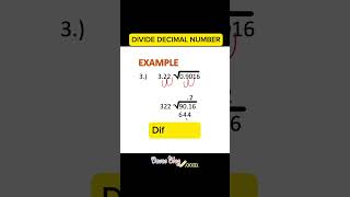 😳 How to Divide Decimal Numbers EASILY ➗🟰 maths easydivision dividedecimals mathematics [upl. by Let]