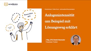 Anlagenintensität berechnen  Beispiel mit Lösung einfach und verständlich erklärt [upl. by Tehc]