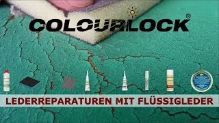 Lederreparatur mit Flüssigleder Anleitung  COLOURLOCK [upl. by Romo597]