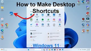 How to Make Desktop Shortcuts  Windows 11 Tutorial Tips  Free amp Super Easy [upl. by Tsirhc]