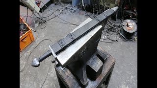 Forging a wild Damascus Viking sword the complete movie [upl. by Notlem]