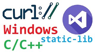 static curl lib cc install in visual studio  for windows [upl. by Layla]