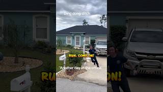 Firefighter Pulls Epic Ding Dong Ditch Prank  Caught on Doorbell Camera 🔥🚨😂 shorts [upl. by Haliek559]