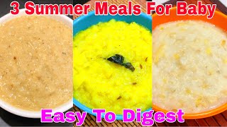 3 Summer Meal For Baby 13 Years  Baby Food Recipes For 13 Years  Healthy Food Bites [upl. by Deehan359]