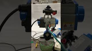 Pneumatic Butterfly Valve Operation [upl. by Amr983]