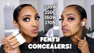 NEW Fenty Were Even Hydrating Longwear Concealers 330W 350C 360W 370N [upl. by Neibart674]