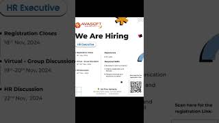 l Hiring Fresher vacancy l Avasoft l HR executive l navalur chennaijobs humanresources hiring [upl. by Ennis113]