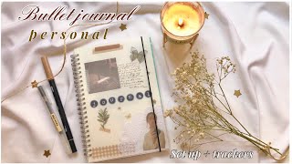 Comenzando un journal personal🤎✨ usando productos de stationery pal set up  trackers [upl. by Idnem80]