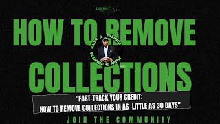 How to Remove Collections FAST in 30 Days  StepbyStep Guide Using Consumer Laws [upl. by Hteb49]