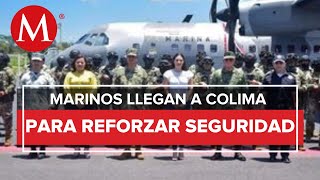 Tras detención de La Vaca 100 marinos refuerzan seguridad en Colima [upl. by Geithner]