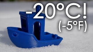 3D PRINTS at LOW temperatures  How PLA PETG ABS PA amp PC perform at 20°C surprising results [upl. by Tjon]