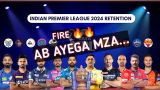 IPL Auction 2024  IPL Released Players list 2024  IPL Retained Player Hardik Pandya Back MI [upl. by Ratib]