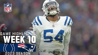 Indianapolis Colts vs New England Patriots Game Highlights  NFL 2023 Week 10 [upl. by Heppman]