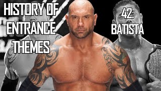 History of Entrance Themes 42  Batista WWE [upl. by Nylesor337]