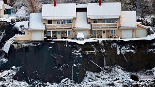 Jordskred i Gjerdrum  Norway Landslide  Raset i Gjerdrum [upl. by Ardekan]