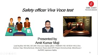 Safety Officer Viva Voce Test in Hindi I Viva voce questions in Hindi [upl. by Nurat444]