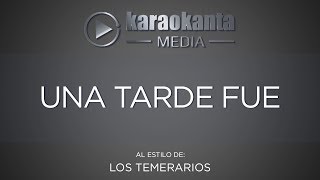 Karaokanta  Temerarios  Una tarde fue [upl. by Sorac803]