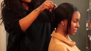 Braiding Styles With a Hair Weave  Hair Styling Tips [upl. by Annaeerb646]