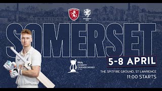 📽 DAY TWO LIVE STREAM 🔇 NO SOUND  Kent vs Somerset [upl. by Delos]