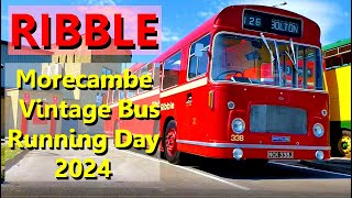 Ribble Morecambe Vintage bus running Day 2024 [upl. by Ynitsed]