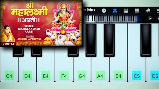 Lakshmi Aarti Piano Tutorial  Easy Tutorial piano viralreels [upl. by Beedon]