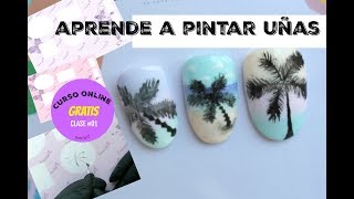 CURSO PINTAR UÑAS PARA PRINCIPIANTES 💜 Decoracion de Uñas 02 [upl. by Yrocaj]