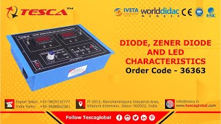 Diode Zener Diode and LED Characteristics l Analog Electronics Trainers ll Tesca36363 [upl. by Gaylord]