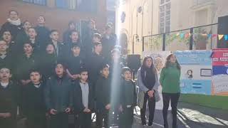 Argentina amp Armenian National Anthems Argentine Navy Band amp ArgentineArmenian Kids Choir [upl. by Nitnelav]