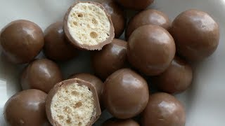 Malteasers  طريقة عمل كرات مالتيزرز المقرمشة [upl. by Sugar842]