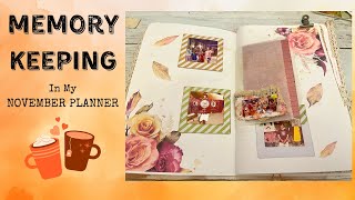 Memory Keeping in my November Planner [upl. by Anyaled874]