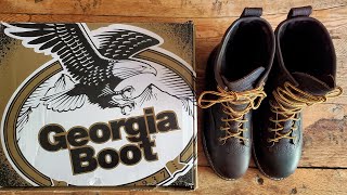 Georgia Boot Review  First Look Leather Logger Construction Boots [upl. by Kayley]