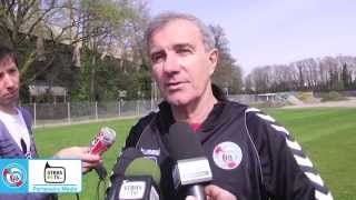 Premier entraînement de Jacky Duguépéroux  RC Strasbourg Alsace [upl. by Humphrey]