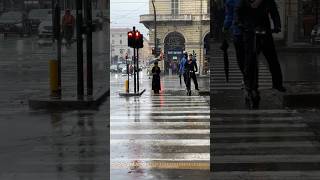 Pioggia torrenziale in centro zona Porta Nuova 26 Ottobre weather shorts torino temporale [upl. by Aufa768]