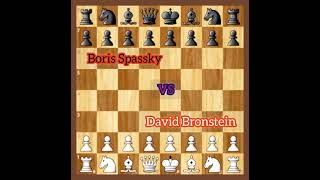 David Bronstein vs Boris Spassky [upl. by Rehpotsirhc213]