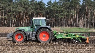 Fendt Favorit 818 amp Amazone Cenius 40022 cultivator [upl. by Wilie713]