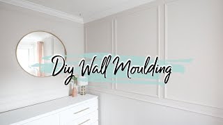 EASY DIY WALL MOULDING  BABY GIRL NURSERY [upl. by Lothair997]