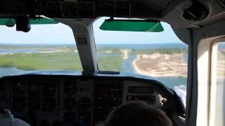 Maya Island Air  Landing at Placencia Peninsula Airstrip Belize [upl. by Er]