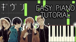 Given ost Fuyu no hanashi  EASY TUTORIAL easyrelaxing version [upl. by Leatrice]