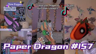 Dragon Puppet Crafts  Paper Dragon TikTok Compilation 157 [upl. by Nimsaj318]