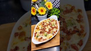 Gratinado de brócolis com bacon 🥦🥓 gratinado gratinadodebrocolis brócolicombacon [upl. by Letch]