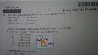 Entalpi Pembakaran Termokimia Pembahasan UN Kimia SMA Tahun 2018 [upl. by Tatiania]