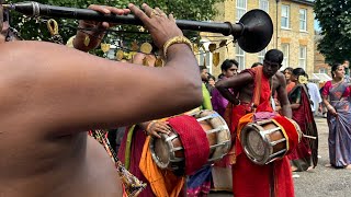 Sri Lankan Tamil Hindu Euphoric Temple Drummers London [upl. by Eelloh557]