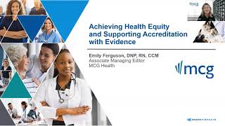 Achieving Health Equity and Supporting Accreditation with Evidence [upl. by Eciuqram]