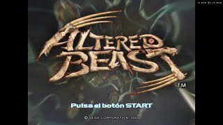 Altered Beast Español de Playstation 2 PS2 con emulador PCSX2 Gameplay de los primeros minutos [upl. by Elauqsap997]