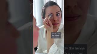 How to Tint Your Eyebrows with Henna [upl. by Enilkcaj]