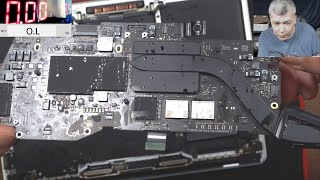 MacBook Pro A2338 Insane liquid damage repair first time using a subsonic cleaner 82002020 board [upl. by Hercules813]