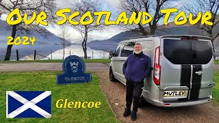 Our Scotland Tour 2024 Glencoe VanlifeVanlife Ford Transit Custom Campervan vanlifescotland [upl. by Julie]