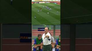 Scolari’s reaction to Ronaldinho’s free kick goal • England vs Brazil [upl. by Namien]