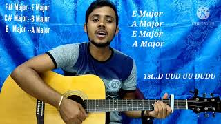 অন্তরায়।।Ontoray।।Sobdokobi Band।। Ami Tomay valobasi Jogote Hoiachi Dosi।।Guitar LessonChords।। [upl. by Suhploda481]